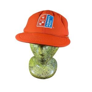 Vintage 80s Dominos Pizza SnapBack Trucker Hat